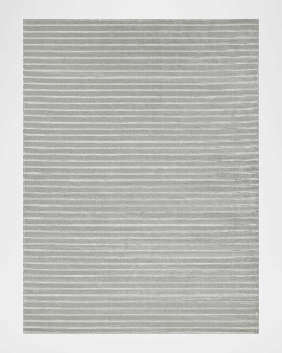 Amani Hand-Loomed Silver Rug, 12' x 15'